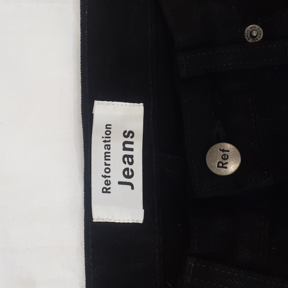 Reformation julia high cigarette black jeans size 26 - Picture 4 of 13
